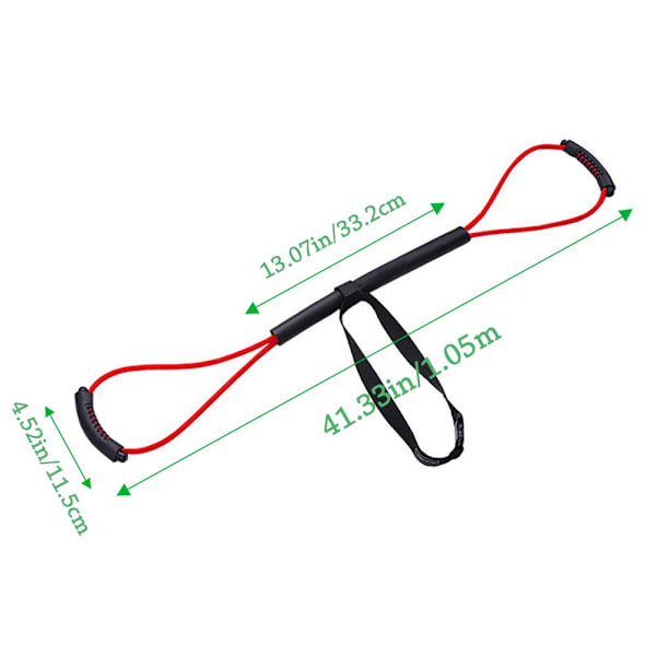 Träningsgummiband Träningsdragrep GUL 15LB GUL 15LB Yellow 15LB