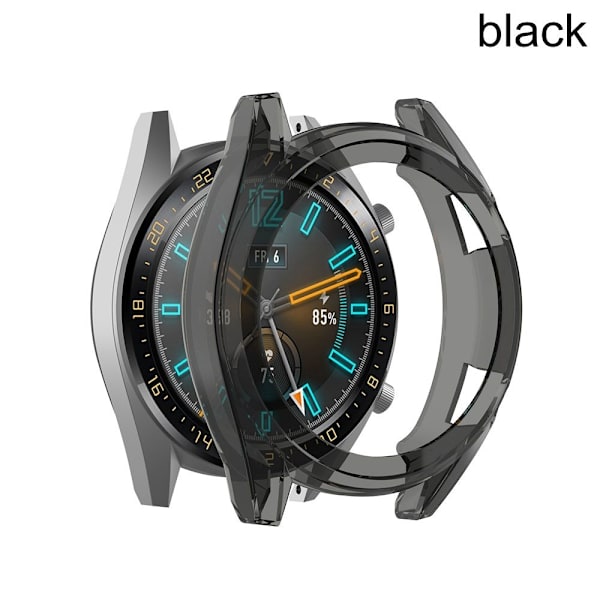 TPU watch case , läpinäkyvä COVER black