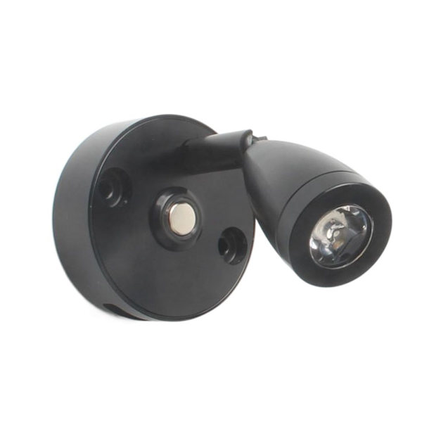 LED Interiør Spot Leselys SVART Black