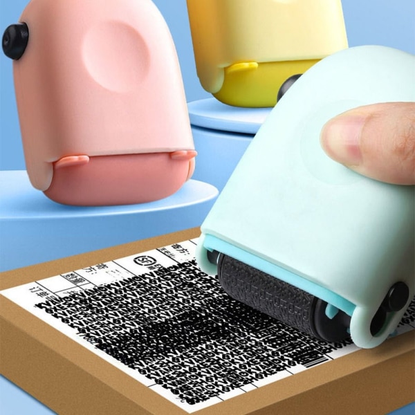 Security Stamp Roller Privacy Seal GUL Yellow
