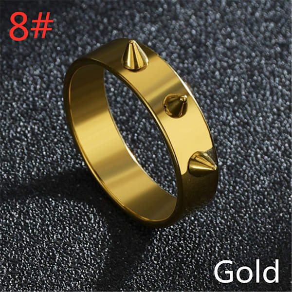 Punk Rings Rivet GULD 8 gold 8