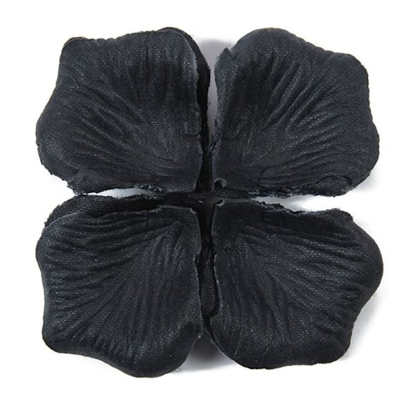 Rosenblad Falska blomblad SVART black
