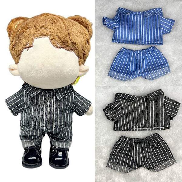 Käsintehty farkkupaita 20cm Dolls Shortsit 1 1 1
