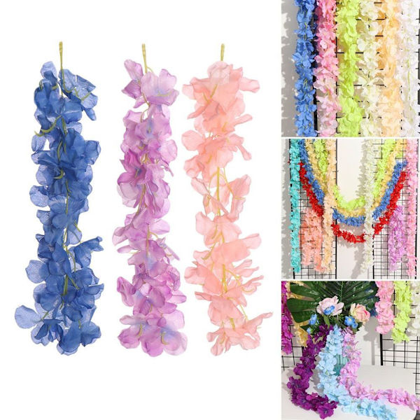 Kunstig blomst Wisteria Vine CHAMPAGNE champagne