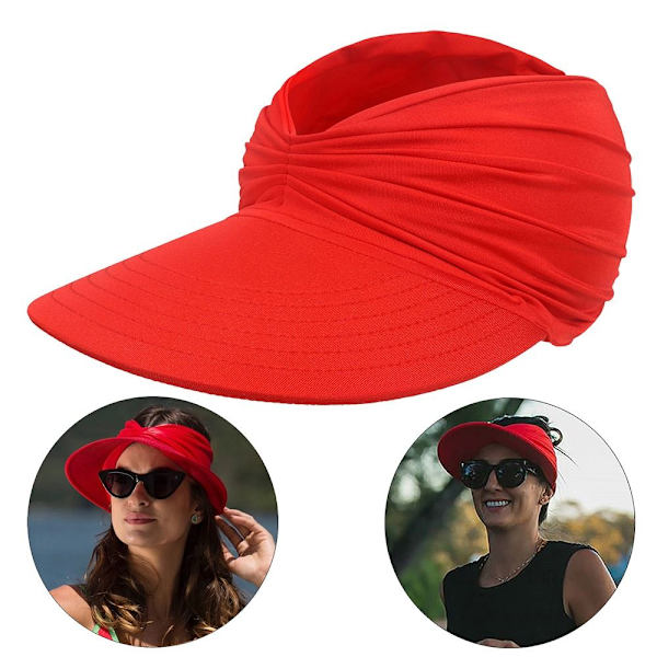 Sun Hat Hollow Cap PUNAINEN red