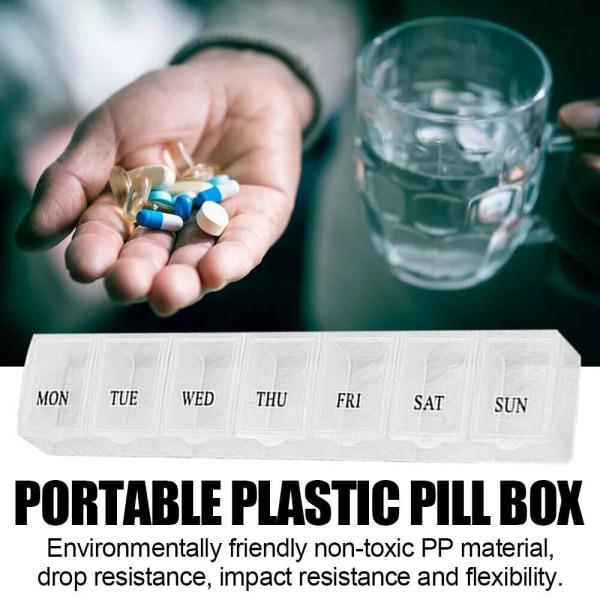 7 Days Pill Box -tablettiannostelija SININEN blue