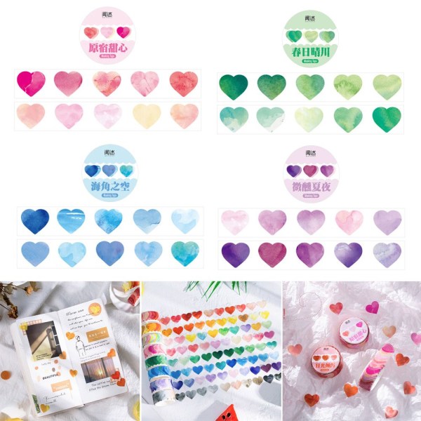 100 kpl/Roll Washi Tape Peiteteippi 07 07 07