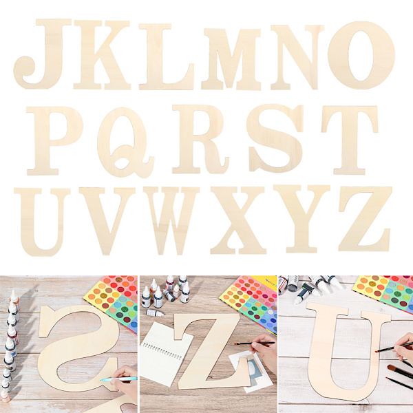 30cm puiset kirjaimet tee-se-itse Wood Craft N