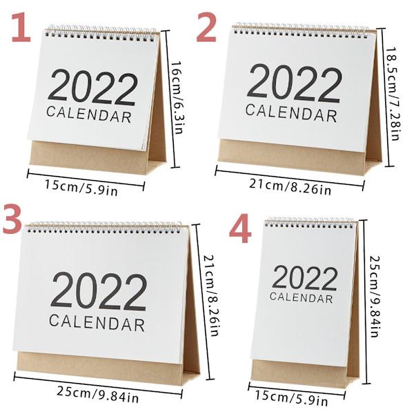 2022 Desktop Paper Calendar Scheduler 3 3