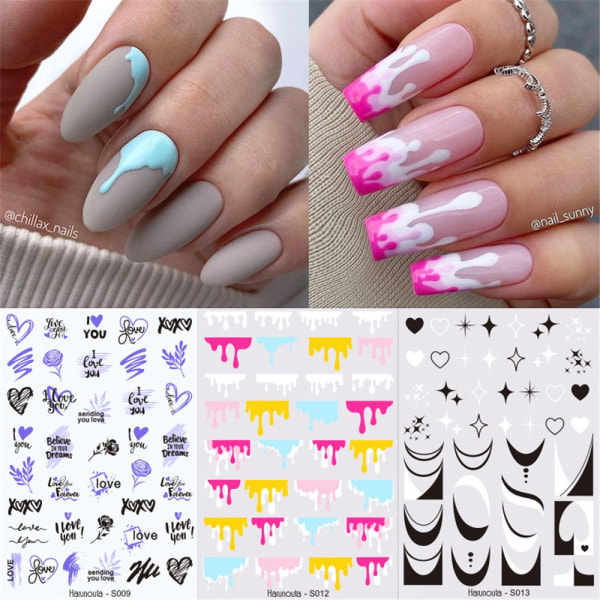 Nail Art Stickers Plant Color 5 5