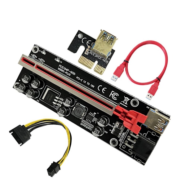 PCI-E Riser Card VER009S Plus RED Red