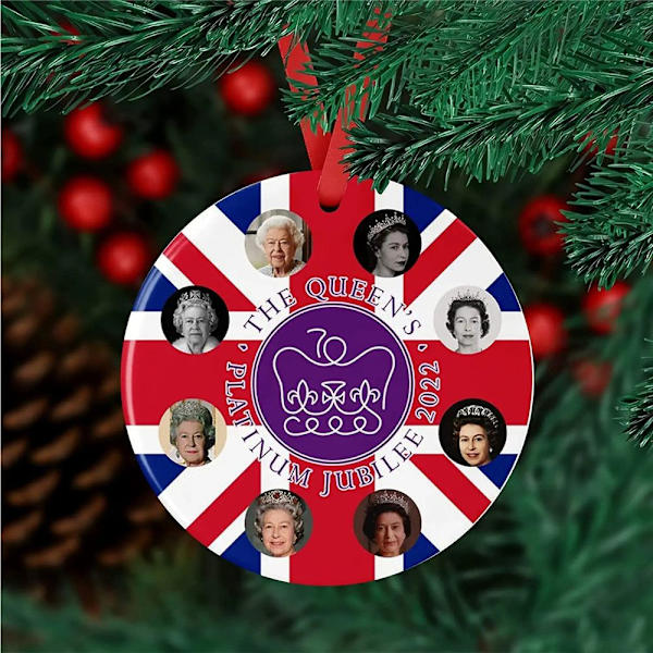 Drottning Elizabeth II Ornament Juldekoration C C