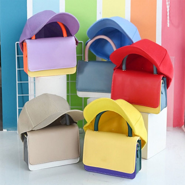 Crossbody Taske Og Hattedragt Håndtaske GUL yellow
