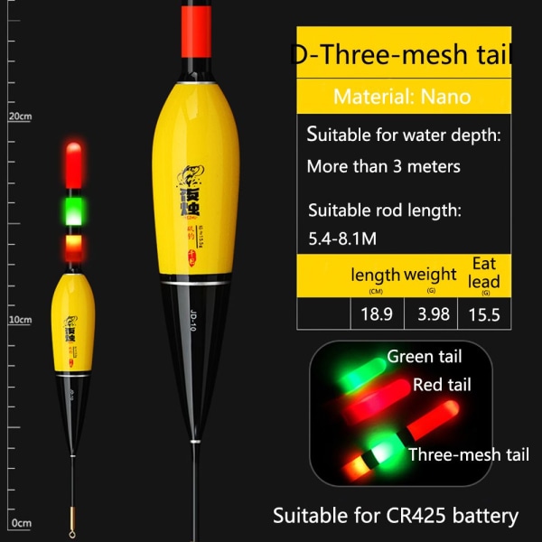 Elektronisk Float tail Smart Float Top TRE-MESH TAIL D Three-mesh tailD