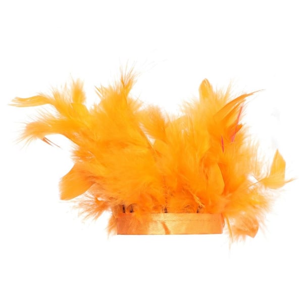 Feather Cuffs Turkiet Feather Slap Armband ORANGE orange