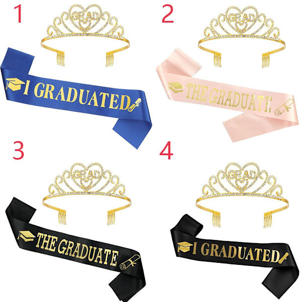 Graduation Sash Graduated Satin 8 8 8
