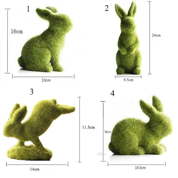 Simulaatio Rabbit Ornament Rabbit Figuurit 3 3 3