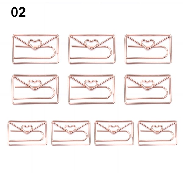 10 stk. Papirclips Binder Clips 2 2