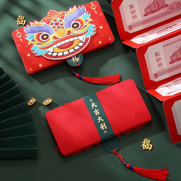 Punainen kirjekuori Hongbao 3 3 3