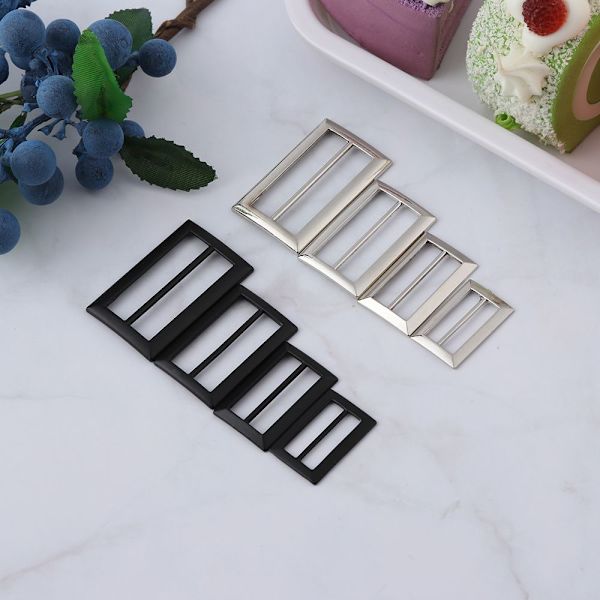 10 kpl Tri-glide solki Säädä soljet Reppuhihnat SILVER 2CM Silver 2cm