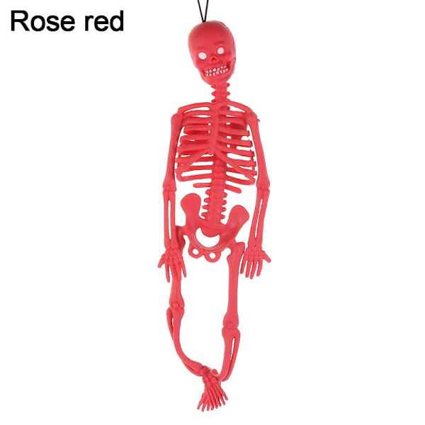 Menneskelige skelet Krop Knogler Model ROSE RED rose red