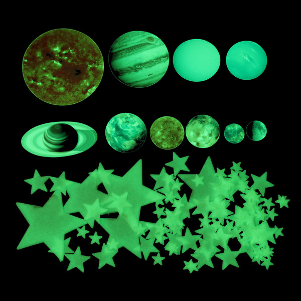 110/525/453 STK selvlysende dekal Glow In The Dark 525 STK