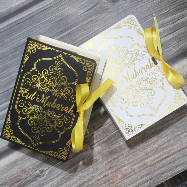 Bog Shape Eid Mubarak Chokolade Candy Boxes HVID white