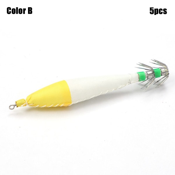 1/5 ST Bläckfiskkrok Octopus Bait FÄRG B FÄRG B Color B