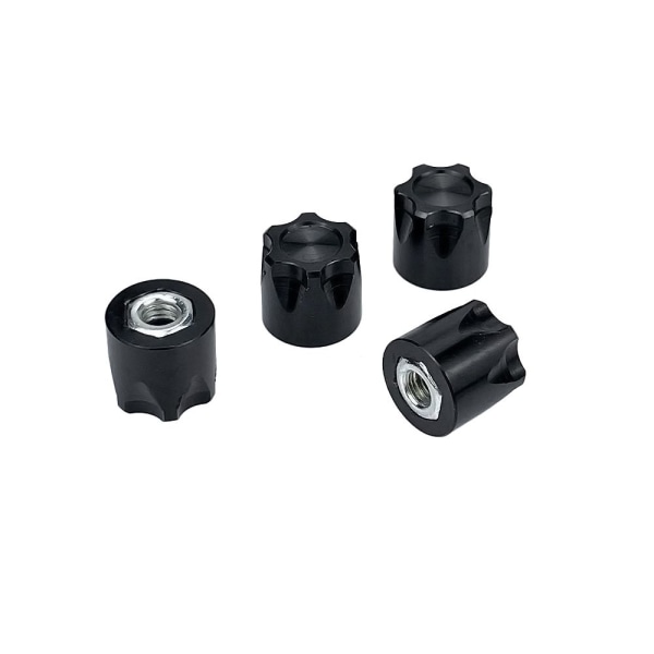 4 STK RC Bil Hjulafdækning Nav Center Caps SORT 4 STK 4 STK black 4PCS-4PCS