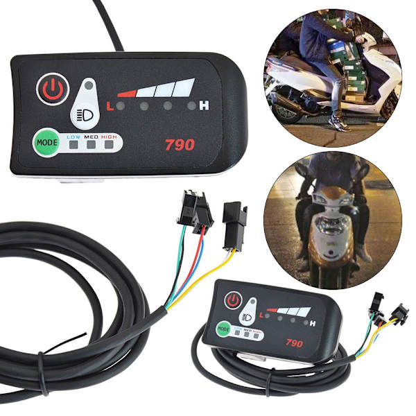 E-Bike 790 Instrument Headlight Power Switch 36V 36V 36V