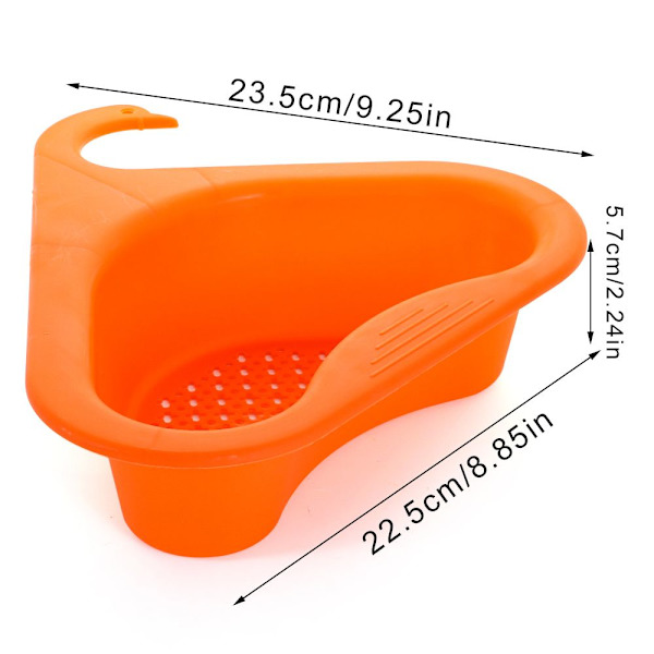 Swan Drain Basket Keittiön ylijäämäallassiivilä KELTAINEN yellow