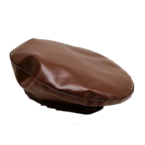 Cap PU Läder Basker KAFFE Coffee
