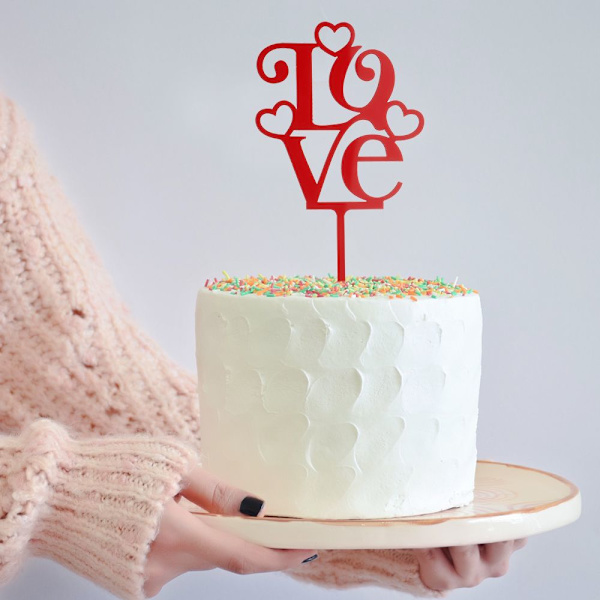 Cake Topper ystävänpäivä 14 14 14