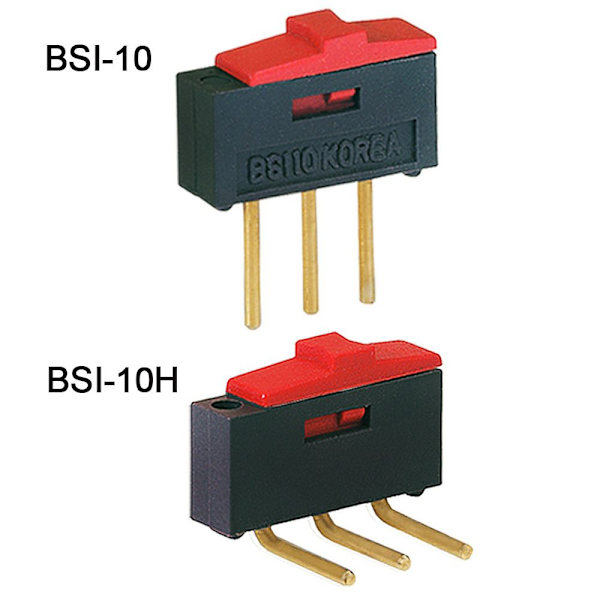 5 STK Slide Switch Vippebryter BSI-10 BSI-10 BSI-10