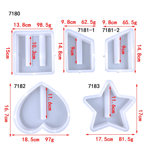 Hydroponinen mold maljakkohartsimuotti 7180 7180 7180