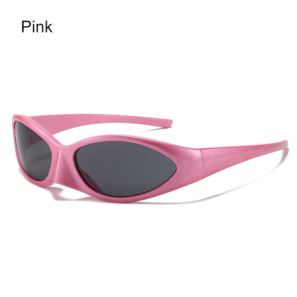 Wrap Around Solglasögon Y2K Solglasögon ROSA Pink