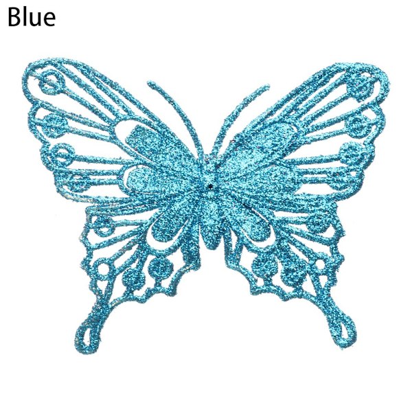 Julesommerfugl Fake Butterfly BLÅ Blue