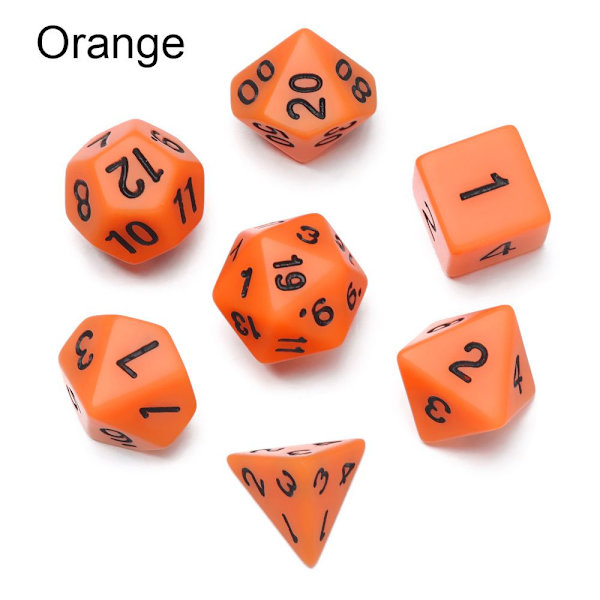7st/ Set Tärningsset Set ORANGE orange