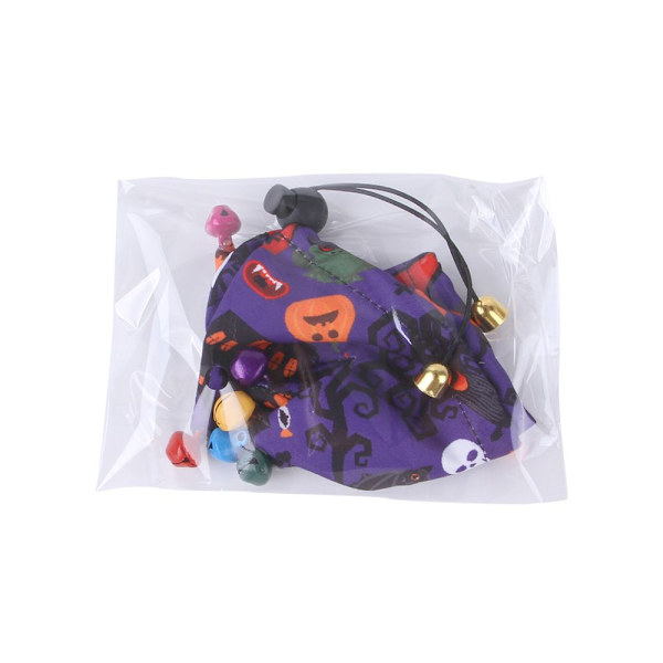 Halloween Cat Skjerf Gresskar Skull Pattern Cat Dress Up purple