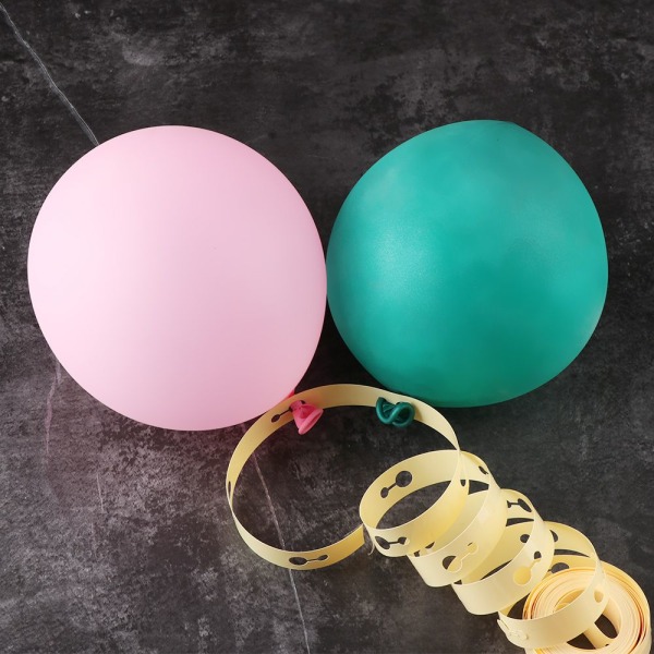 Ballon Chain Arch Connect Strip Plastic Modeling Tool Transparent 10m-Double hole
