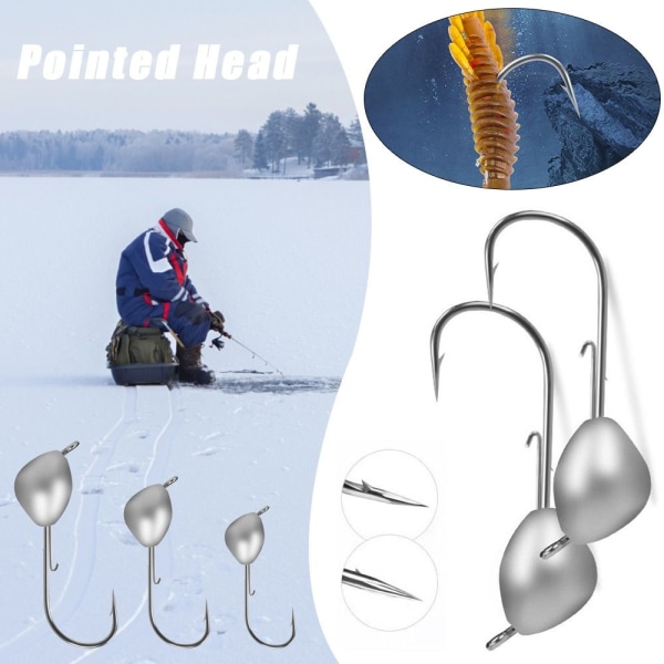 0,7/1,0/1,8/2,5/3,5/5g Blyhoved Krog Jigging Agn 1,0G 1,0G 1.0g