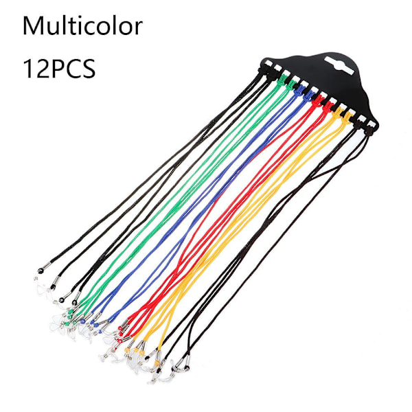 12 kpl Silmälasipidike Lukulasihihna MULTICOLOR multicolor
