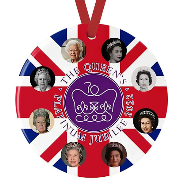 Drottning Elizabeth II Ornament Juldekoration C C