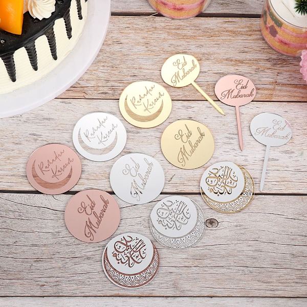 10st Cakecup Toppers Tårtdekoration GULD STYLE 2 STYLE 2 gold style 2-style 2