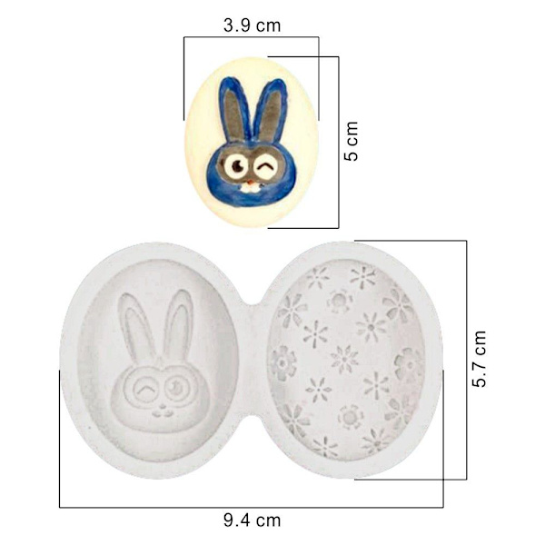 Fondantform påskeegg silikonform A A A