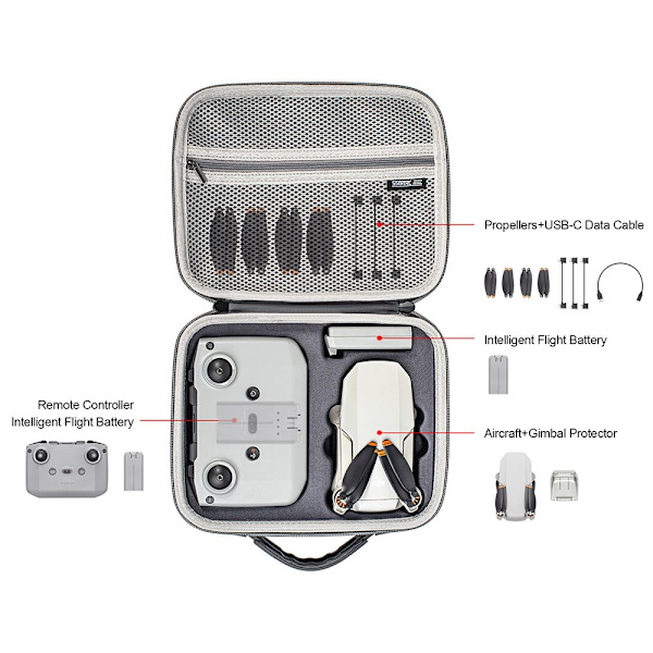 Skuldertaske Opbevaringstaske PU grey