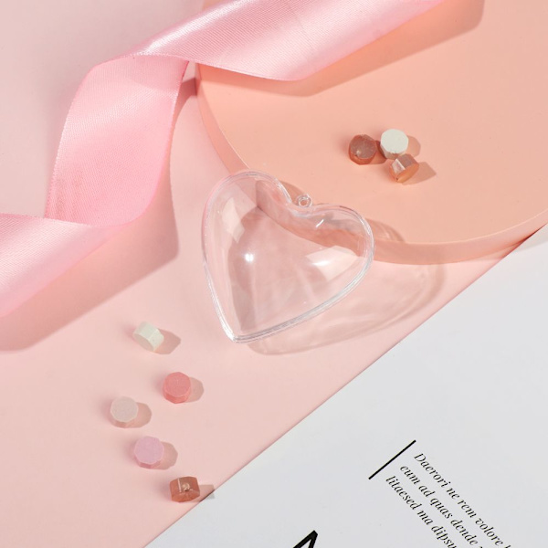 Godteriboks Emballasje Plast hjerteformet ball 10CM 10cm