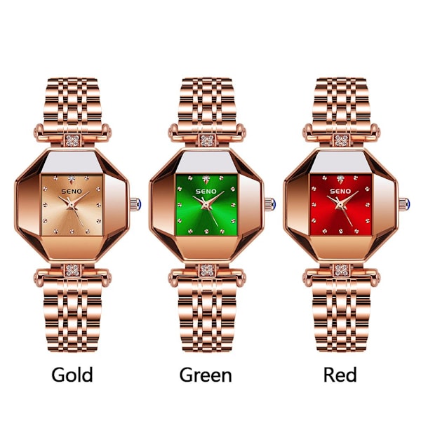 Naisten watch Quartz WristWatch GREEN green