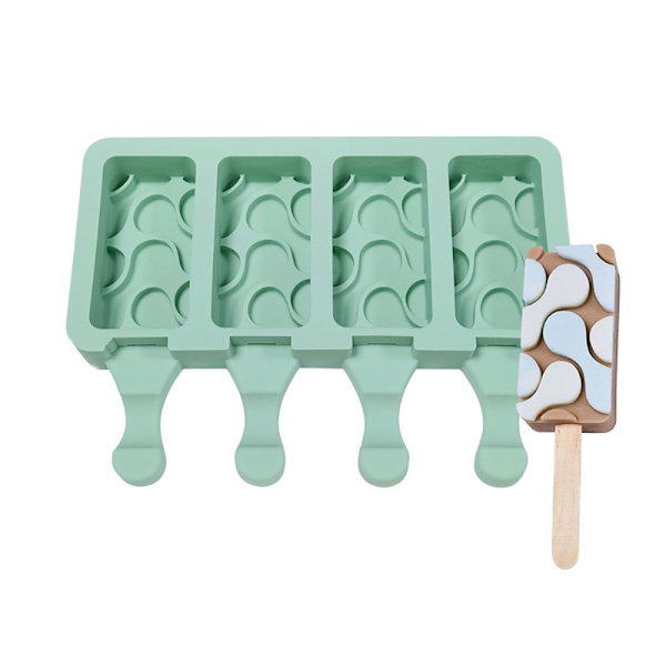 4 hulrum Isform isterningbakke GRØN STYLE 6 STYLE 6 green style 6-style 6
