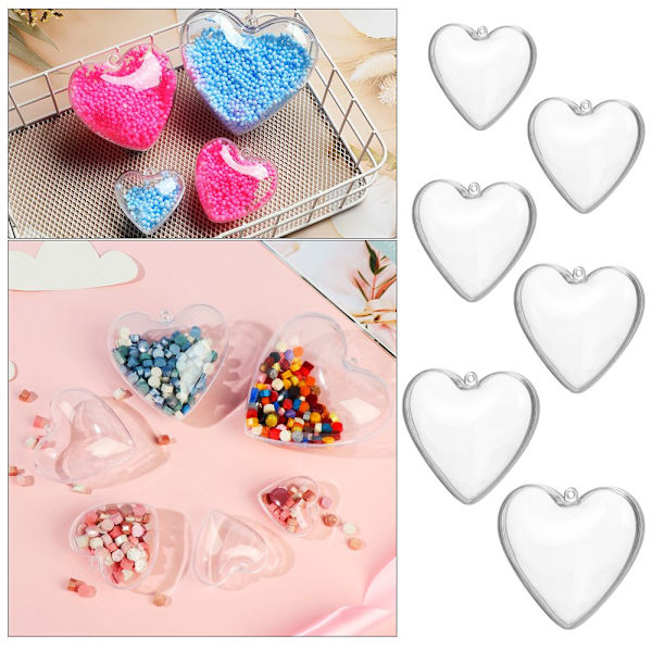 Godteriboks Emballasje Plast hjerteformet ball 10CM 10cm